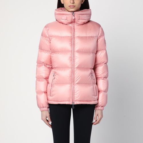 Kurze glänzende rosafarbene Daunenjacke - Moncler - Modalova