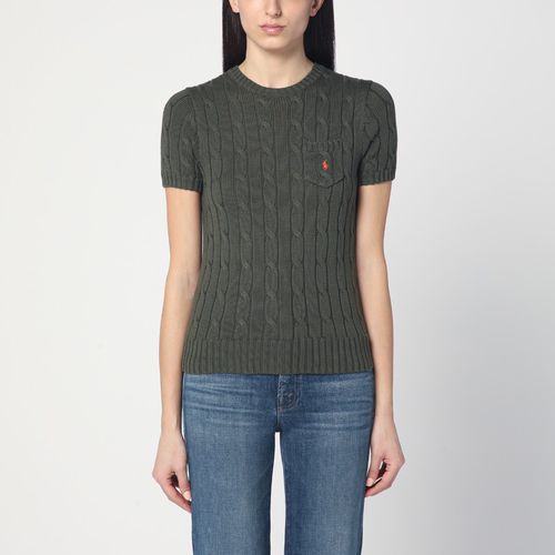 Olive green cable knit sweater - Polo Ralph Lauren - Modalova