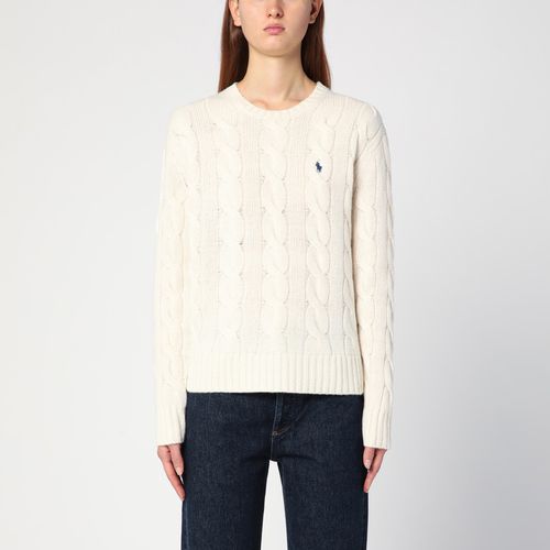 Pullover mit Zopfmuster aus Wolle und Kaschmir - Polo Ralph Lauren - Modalova