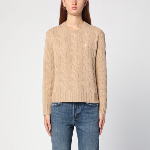 Pullover mit Zopfmuster aus Wolle und Kaschmir - Polo Ralph Lauren - Modalova