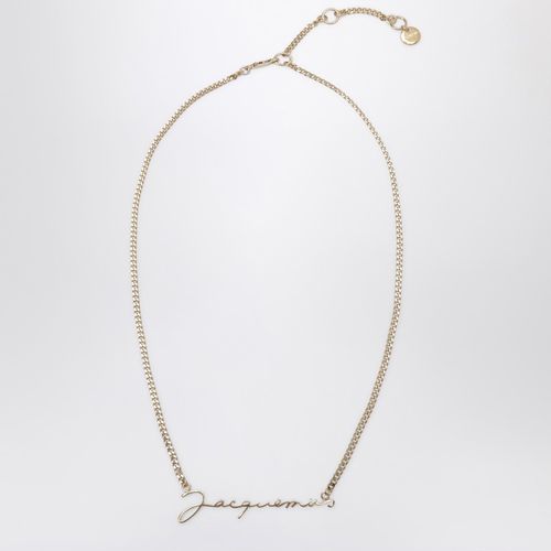 The gold necklace with logo - JACQUEMUS - Modalova