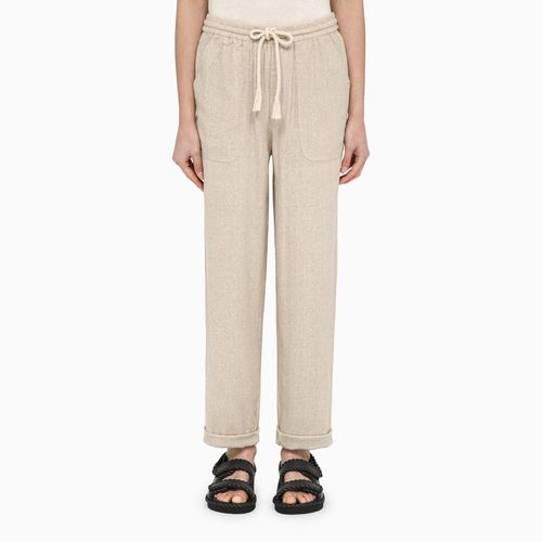 Pantalone écru in seta con coulisse - ISABEL MARANT Étoile - Modalova