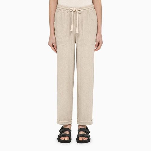 Silk écru trousers with drawstring - ISABEL MARANT Étoile - Modalova