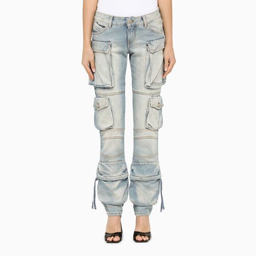 Light blue slim cargo jeans - The Attico - Modalova