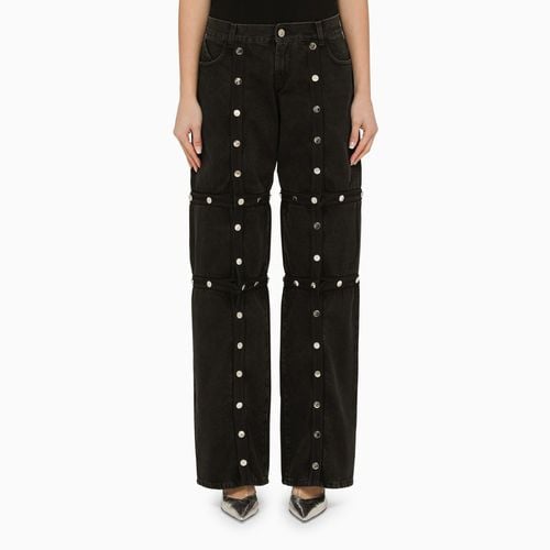 Black baggy jeans with studs - The Attico - Modalova