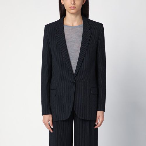 Single-breasted pinstripe Omelia jacket blue - ISABEL MARANT - Modalova