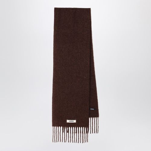 Brown scarf in alpaca and mohair - JACQUEMUS - Modalova