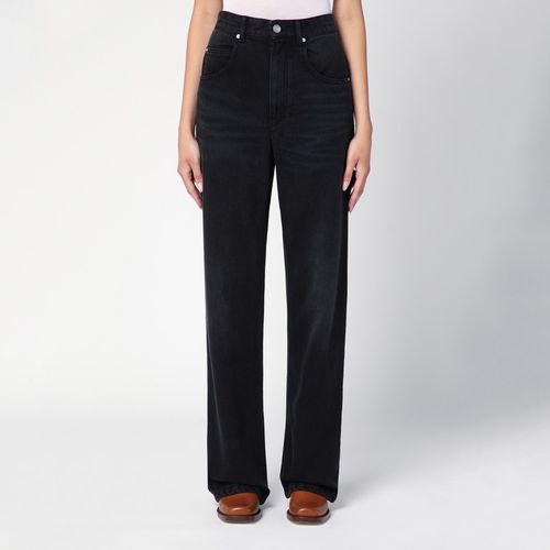 Black cotton-blend trousers - ISABEL MARANT - Modalova