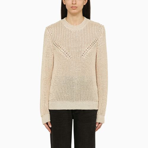 Ecrufarbener Pullover mit Rundhalsausschnitt aus recyceltem Polyester - ISABEL MARANT - Modalova