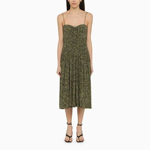 Yellow viscose patterned midi dress - ISABEL MARANT - Modalova