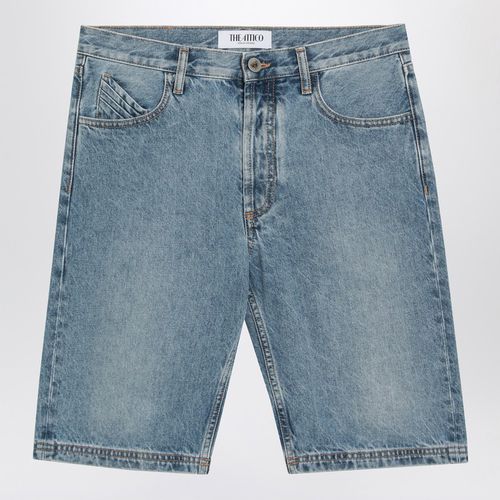 Denim sky blue bermuda shorts - The Attico - Modalova