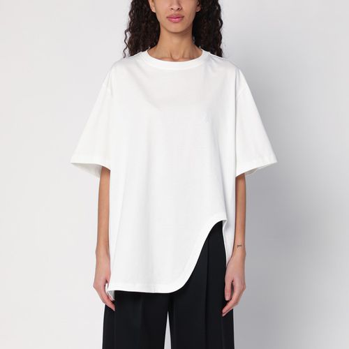 T-shirt oversize asimmetrica bianca - The Attico - Modalova