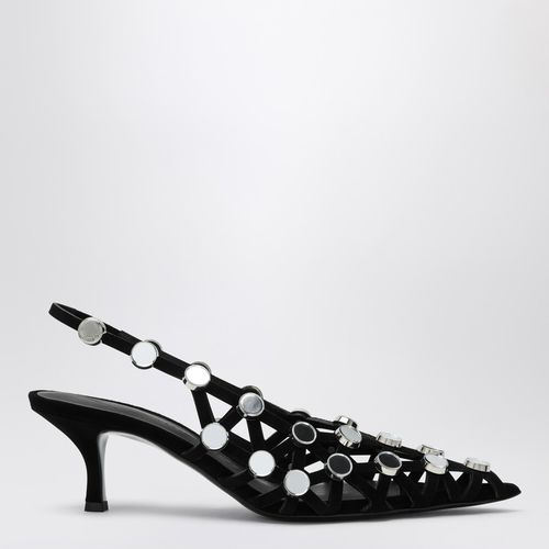 Black Grid Slingback - The Attico - Modalova