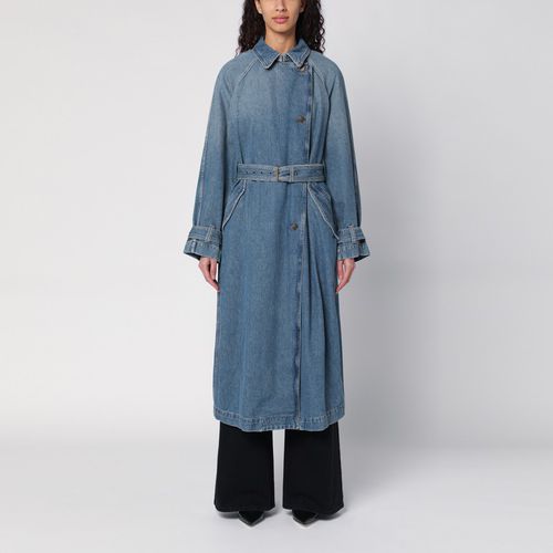 Blauer Jeans-Trenchcoat aus Denim mit Gürtel - ISABEL MARANT - Modalova