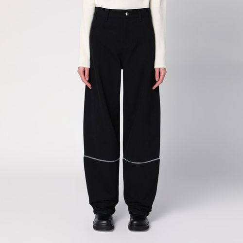 Pantalone nero con dettaglio zip - Moncler X Willow Smith - Modalova