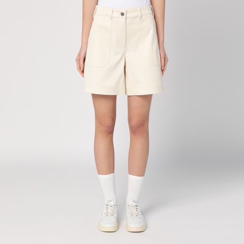 Short bianco in cotone - Moncler - Modalova