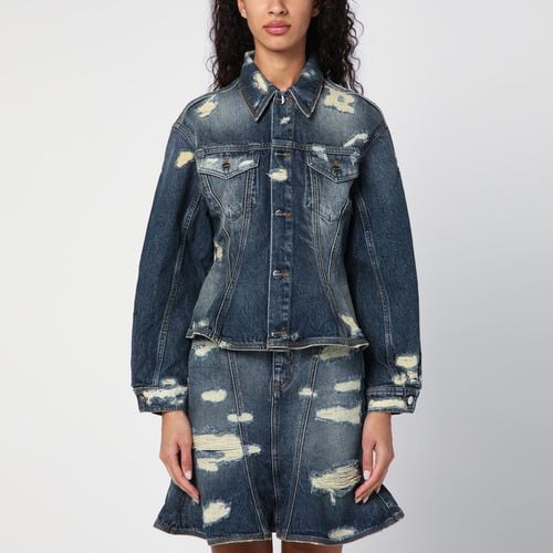 Giacca in denim slavato con dettagli usurati - Marc Jacobs - Modalova