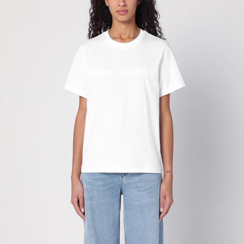 T-shirt bianca con ricamo logo - Marc Jacobs - Modalova