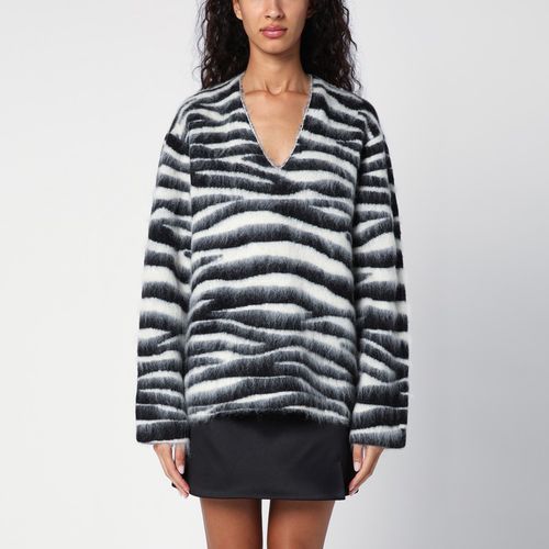 Zebra-patterned jumper in wool blend - Marc Jacobs - Modalova