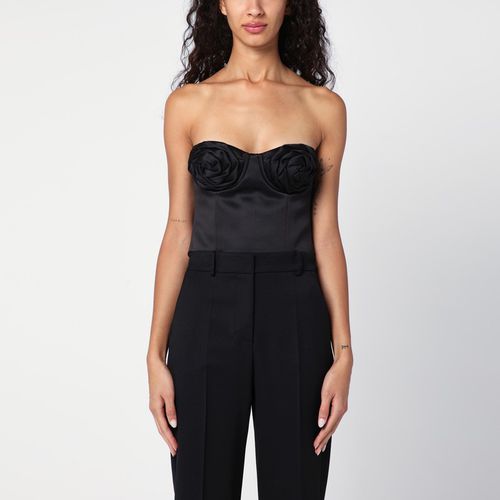 Black Satin Rose Corset - Marc Jacobs - Modalova