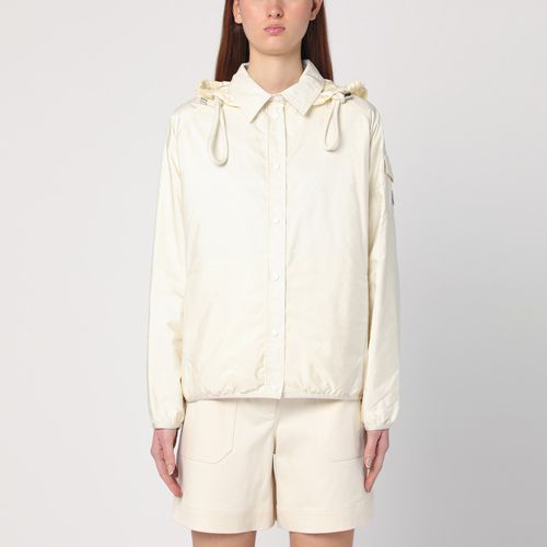 Giacca camicia bianca in nylon - Moncler - Modalova