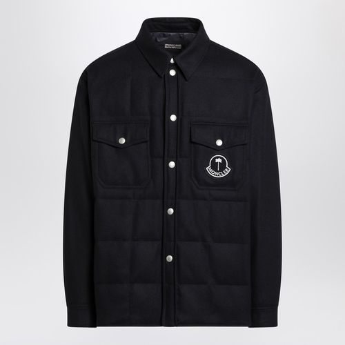 Blue flannel shirt - Moncler X Palm Angels - Modalova