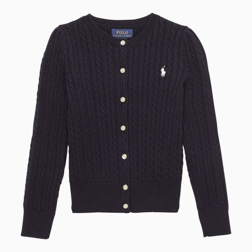 Cardigan a trecce navy in cotone - Polo Ralph Lauren - Modalova