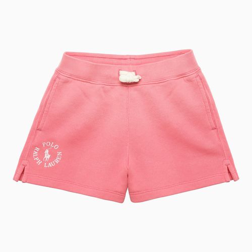 Rosafarbene Shorts aus Baumwolle mit Logo - Polo Ralph Lauren - Modalova