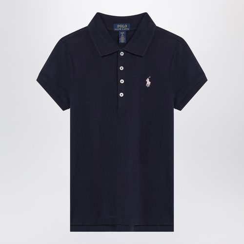Polo navy in cotone con ricamo logo - Polo Ralph Lauren - Modalova