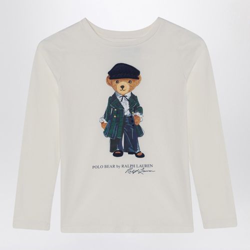 Maglia Polo Bear bianca in cotone - Polo Ralph Lauren - Modalova