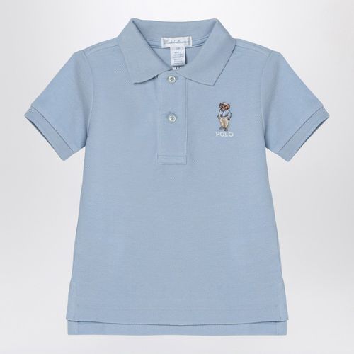 Hellblaues Poloshirt aus Baumwolle mit Logostickerei - Polo Ralph Lauren - Modalova