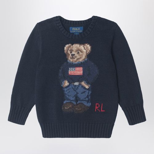 Maglione Polo Bear navy in cotone - Polo Ralph Lauren - Modalova