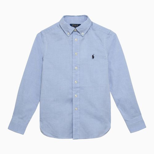 Camicia button-down azzurra in cotone - Polo Ralph Lauren - Modalova