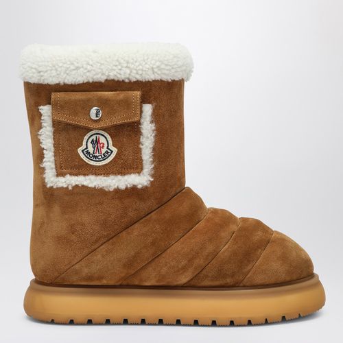 Stiefel Gaia Pocket aus kamelfarbenem Wildleder - Moncler - Modalova