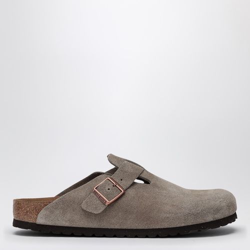 Boston Pantoffel aus taubengrauem Wildleder - Birkenstock - Modalova