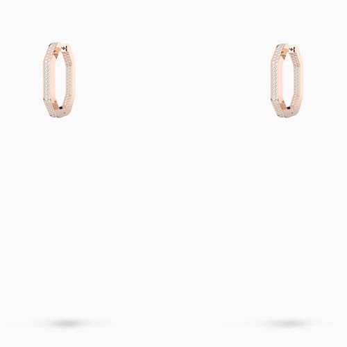 Orecchini a cerchio Dextera oro rosa - Swarovski - Modalova