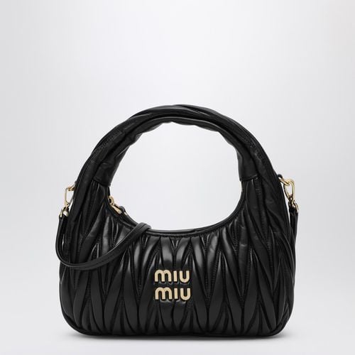 Borsa piccola Miu Wander nera matelassé - Miu Miu - Modalova