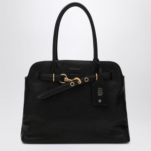 Black nappa leather Aventure bag - Miu Miu - Modalova