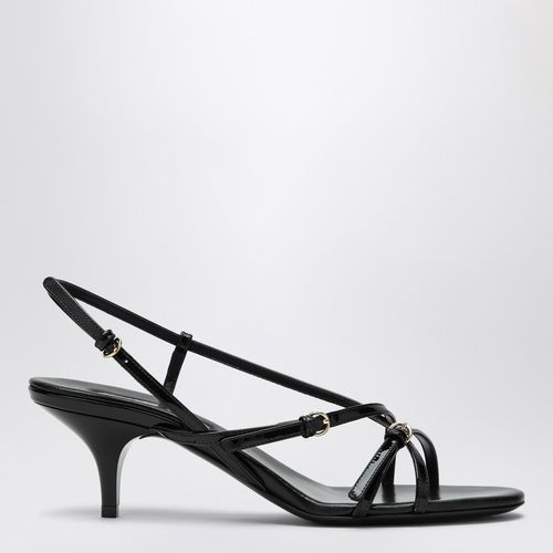 Patent leather sandal with buckles - Miu Miu - Modalova