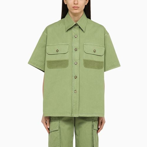 Camicia over color pistacchio in cotone - Stella McCartney - Modalova