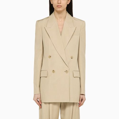 Beigefarbene zweireihige Jacke aus Viskose - Stella McCartney - Modalova