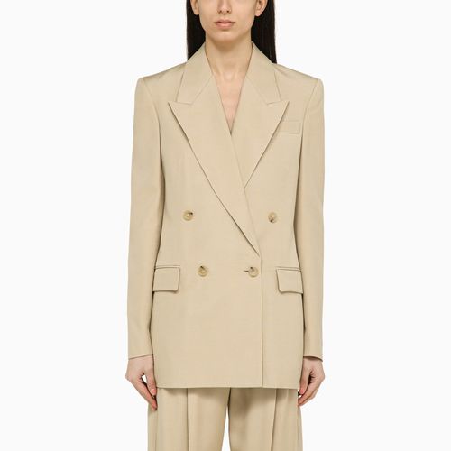 Giacca doppiopetto beige in viscosa - Stella McCartney - Modalova