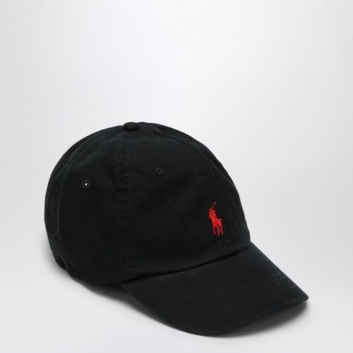 Cappello nero in cotone con logo - Polo Ralph Lauren - Modalova