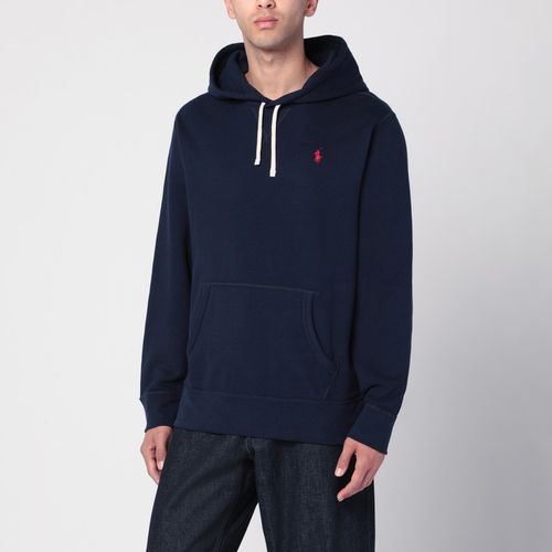 Felpa con cappuccio navy con logo - Polo Ralph Lauren - Modalova