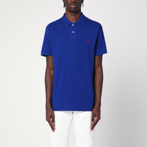 Polo blu elettrico Custom Slim-Fit - Polo Ralph Lauren - Modalova
