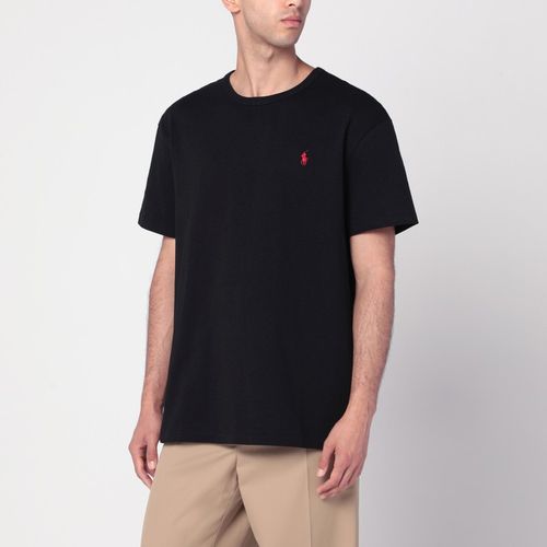 T-shirt nera in cotone Classic-Fit - Polo Ralph Lauren - Modalova
