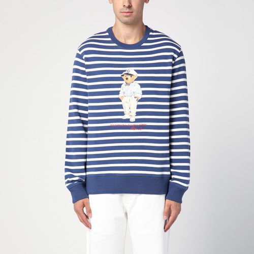 Sweatshirt Polo Bear mit blauen und weißen Streifen - Polo Ralph Lauren - Modalova