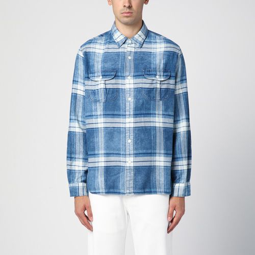 Camicia casual in denim check indigo - Polo Ralph Lauren - Modalova