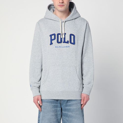 Felpa grigia in cotone con logo - Polo Ralph Lauren - Modalova