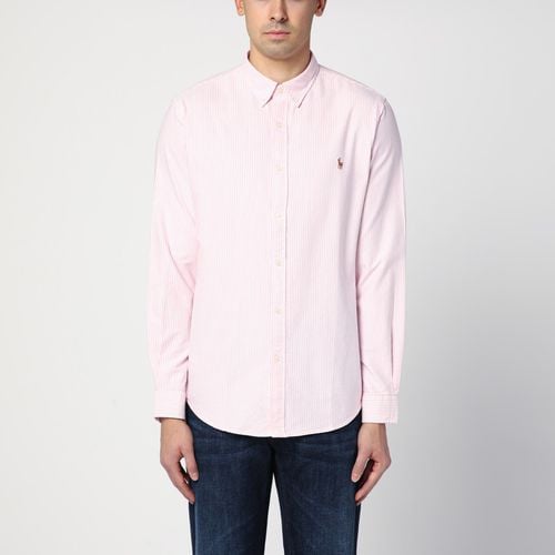 Camicia Oxford rosa/bianca a righe Slim-fit - Polo Ralph Lauren - Modalova